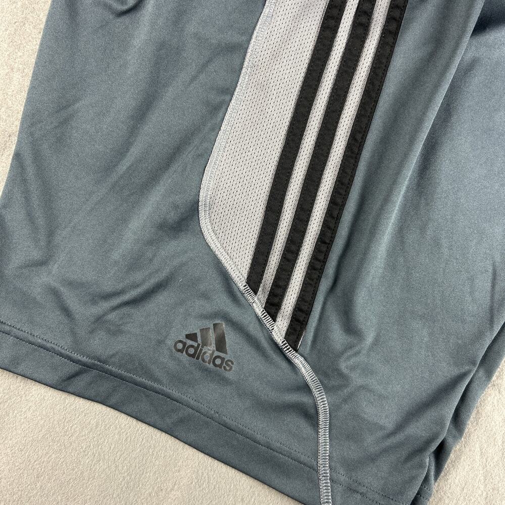 Adidas Men’s Athletic Climalite Solid Gray Shorts Size XL